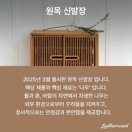 레더우드 신상품 카드뉴스 본문